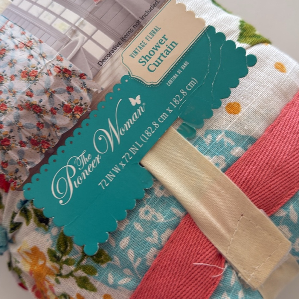 Pioneer Woman brand new shower curtain. With papers attached. - Picture 5 of 5